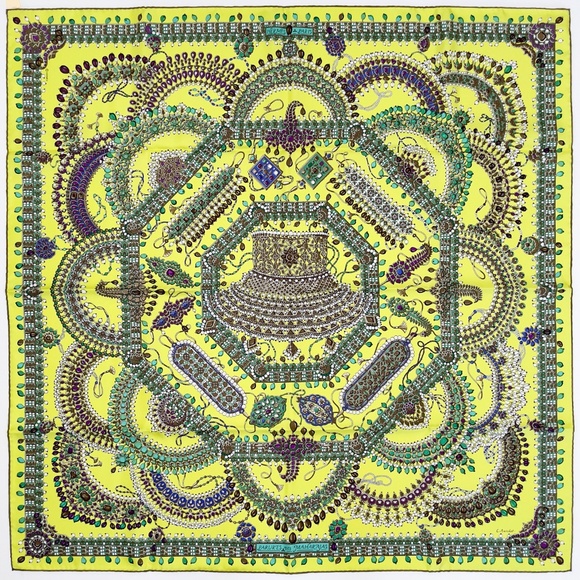 NWT Hermes Scarf "PARURES DES MAHARAJAS" - Picture 1 of 12